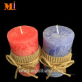 Top Rank Supplier Decoration Use Vanilla Flavour COUNTRY STYLE Pillar Candles Grey A la venta Precios